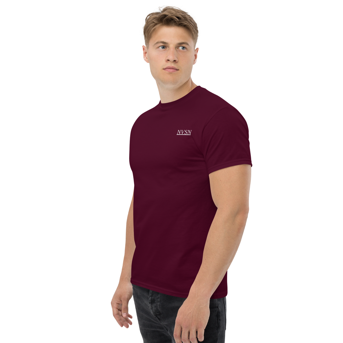 Unisex classic tee (white logo)
