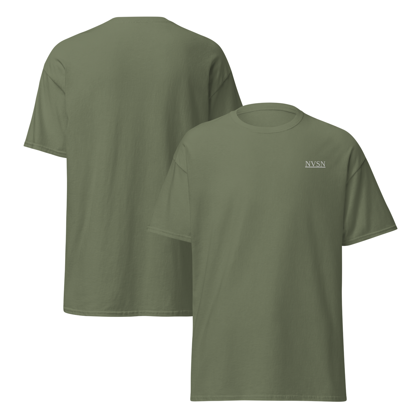 Unisex classic tee (white logo)