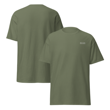Unisex classic tee (white logo)